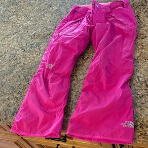 The North Face Bright Pink Girls' Ski Pants